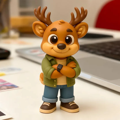 Custom Cute 3D Mini Figure Office Desk Figurine Based on Your Picture Birthday Gift Valentines Gift Christmas Gift