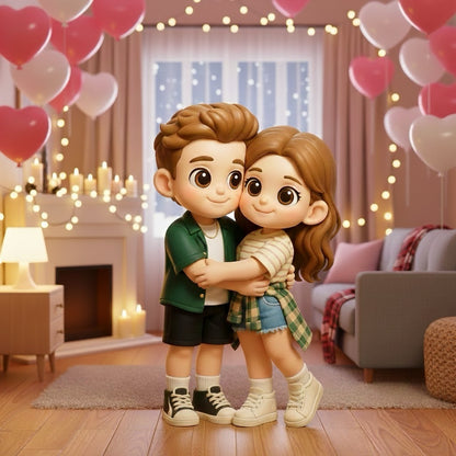 Custom Cute 3D Mini Figure Office Desk Figurine Based on Your Picture Birthday Gift Valentines Gift Christmas Gift