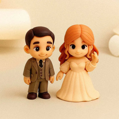 Custom Cute 3D Mini Figure Office Desk Figurine Based on Your Picture Birthday Gift Valentines Gift Christmas Gift