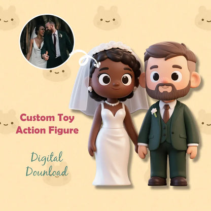 Custom Cute 3D Mini Figure Office Desk Figurine Based on Your Picture Birthday Gift Valentines Gift Christmas Gift