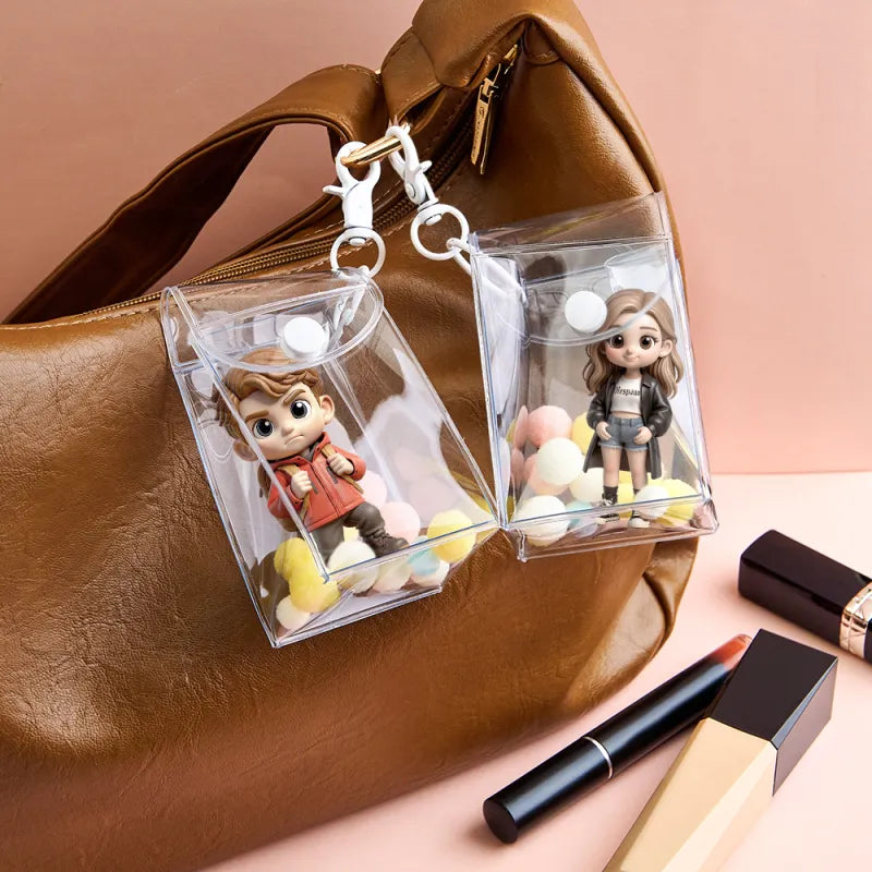 Custom 2 People 3D Mini Figure From Your Photo Personalized Toy Figure Gifts For Couple