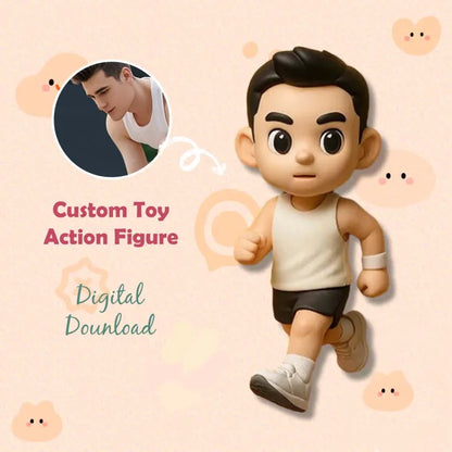 Custom 1 Person 3D Mini Figure From Your Photo Personalized Toy Figure Gifts For Kids (Production Time: 10-15 Business Days)