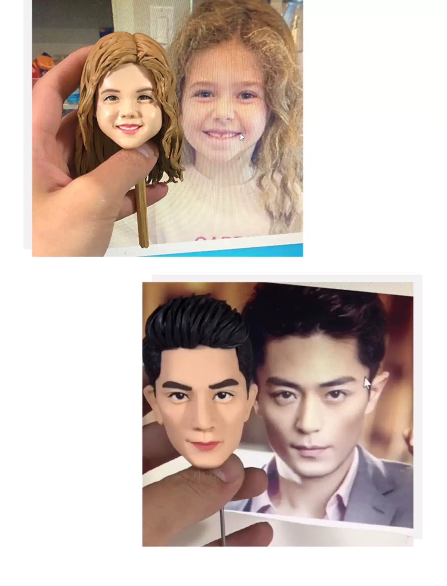 Custom 3D Personalized Bobblehead Figurine - Handmade Polymer Clay Statues from Your Photo, Unique Anniversary, Wedding & Birthday Gift