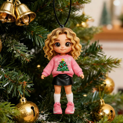 Custom 3D Mini Figure Character Car Hanging Ornament Personalized Car Decoration Unique Birthday Gift Valentines Gift