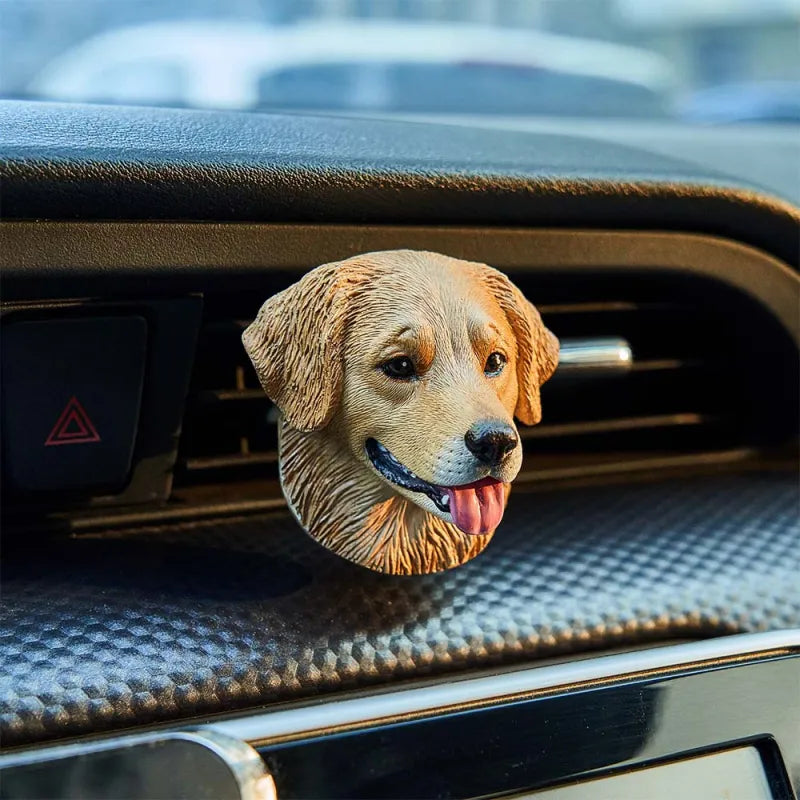 Custom Photo 3D Plaster Pet Portrait Refrigerator Magnet for Pet Lovers