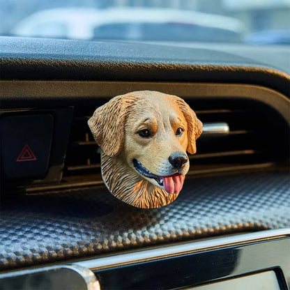 Custom Photo 3D Plaster Pet Portrait Refrigerator Magnet for Pet Lovers