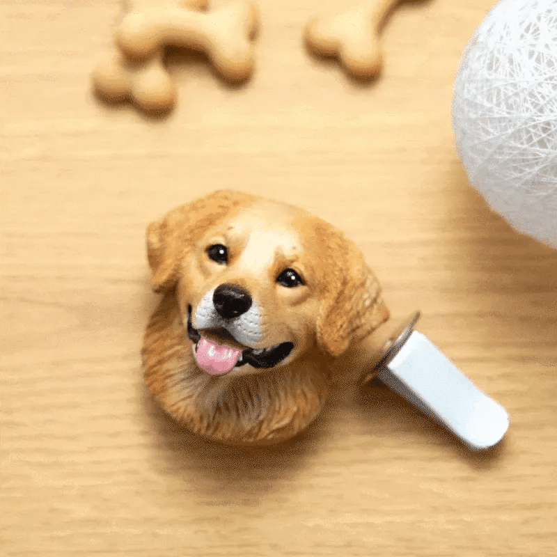 Custom Photo 3D Plaster Pet Portrait Refrigerator Magnet for Pet Lovers