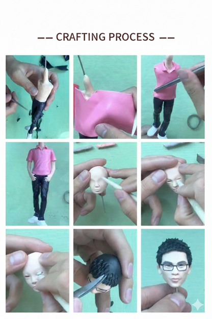 Custom 3D Personalized Bobblehead Figurine - Handmade Polymer Clay Statues from Your Photo, Unique Anniversary, Wedding & Birthday Gift