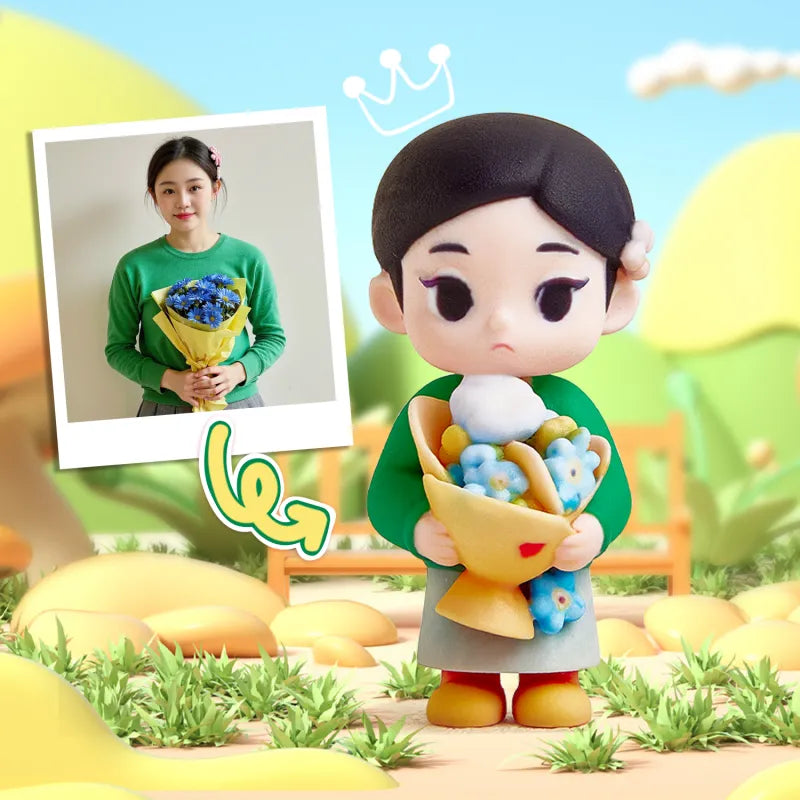 Custom 1 Person 3D Mini Figure From Your Photo Personalized Toy Figure Gifts For Kids (Production Time: 10-15 Business Days)