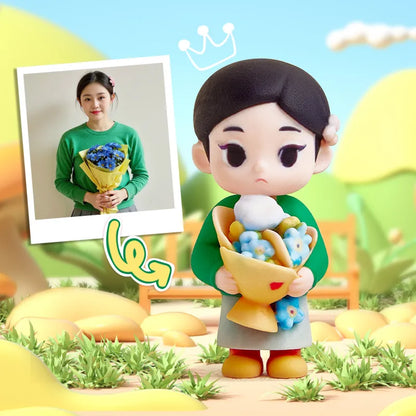 Custom 1 Person 3D Mini Figure From Your Photo Personalized Toy Figure Gifts For Kids (Production Time: 10-15 Business Days)