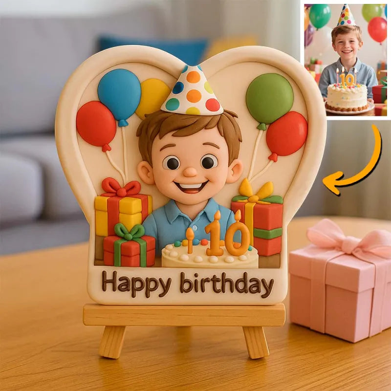 Custom 3D Mini Figurine Decors with Wooden Holder Personalized Unique Home Decor Birthday Gift Wedding Gift Toy For Celebration