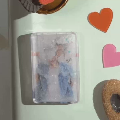 Custom Quicksand Fridge Magnet Personalized Photo Refrigerator Magnet Home Decoration Birthday Gifts